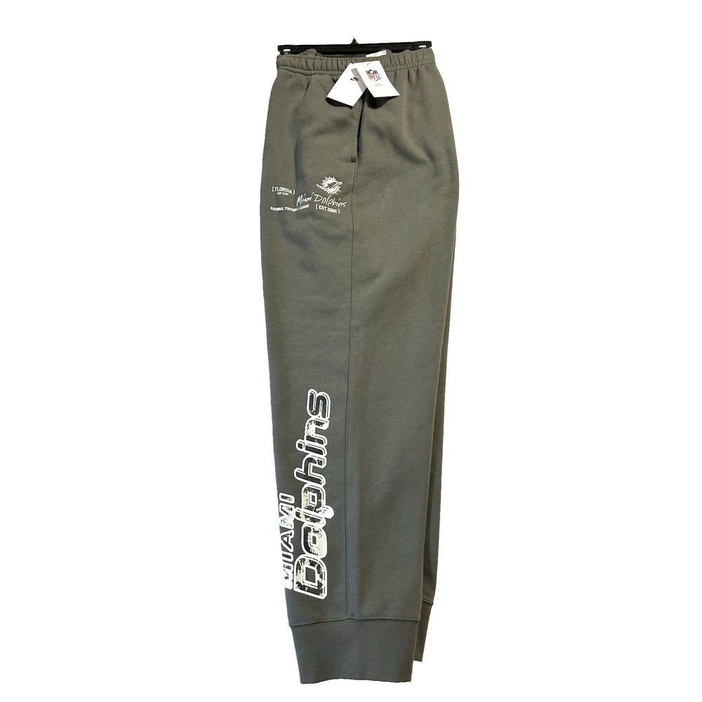 Nike Men's 3XL Miami Dolphins NFL Club Grey Fleece Jogger Sweat Pants (B9)